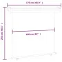 Cream side balcony awning 170x250 cm by , Umbrellas - Ref: Foro24-48437, Price: 88,79 €, Discount: %
