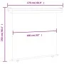 Gray balcony side awning 170x250 cm by , Umbrellas - Ref: Foro24-48440, Price: 91,00 €, Discount: %