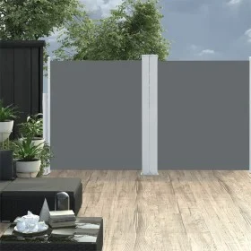 Anthrazitgraue einziehbare Seitenmarkise 140x600 cm von , Sonnenschirme - Ref: Foro24-48456, Preis: 120,13 €, Rabatt: %