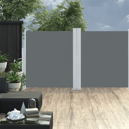 Anthrazitgraue einziehbare Seitenmarkise 140x600 cm von , Sonnenschirme - Ref: Foro24-48456, Preis: 123,67 €, Rabatt: %