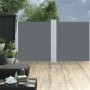 Toldo lateral retráctil gris antracita 140x600 cm