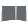 Anthrazitgraue einziehbare Seitenmarkise 140x600 cm von , Sonnenschirme - Ref: Foro24-48456, Preis: 123,67 €, Rabatt: %