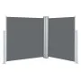 Anthrazitgraue einziehbare Seitenmarkise 140x600 cm von , Sonnenschirme - Ref: Foro24-48456, Preis: 120,13 €, Rabatt: %