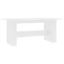 Weißer Esstisch aus Holzwerkstoff, 180 x 90 x 76 cm von , Küchen- und Esstische - Ref: Foro24-800468, Preis: 95,30 €, Rabatt: %
