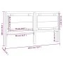 Bettkopfteil aus massivem Kiefernholz, 185,5 x 4 x 100 cm von , Kopf- und Fußteile - Ref: Foro24-817955, Preis: 76,12 €, Raba...