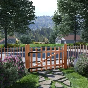 Gate for fence 100x60cm impregnated hazel wood by vidaXL, garden gates - Ref: Foro24-142594, Price: 76,98 €, Discount: %