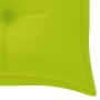 Banco de jardín 3 plazas madera maciza eucalipto y cojín 150 cm de , Bancos de jardín - Ref: Foro24-3061022, Precio: 192,47 €