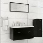 Schwarzes Badezimmermöbelset aus Holzwerkstoff von , Badezimmermöbel - Ref: Foro24-3071199, Preis: 316,14 €, Rabatt: %
