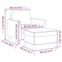 Schwarzer Kunstledersessel mit Hocker 60 cm von , Sofas - Ref: Foro24-3201117, Preis: 185,28 €, Rabatt: %