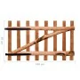 Puerta para valla 100x60cm madera de avellano impregnada de vidaXL, Puertas de jardín - Ref: Foro24-142594, Precio: 76,98 €, ...