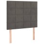 Kopfteil mit LED-Leuchten, dunkelgrauer Samt, 100 x 5 x 118/128 cm von , Kopf- und Fußteile - Ref: Foro24-3122467, Preis: 66,...