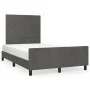 Dark gray velvet bed frame with headboard 120x200 cm by , Beds and slatted bases - Ref: Foro24-3125746, Price: 177,71 €, Disc...