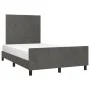 Dark gray velvet bed frame with headboard 120x200 cm by , Beds and slatted bases - Ref: Foro24-3125746, Price: 177,71 €, Disc...