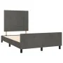 Dark gray velvet bed frame with headboard 120x200 cm by , Beds and slatted bases - Ref: Foro24-3125746, Price: 177,71 €, Disc...