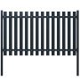 Panel de valla antracita 178x100 cm acero con recubrimiento en