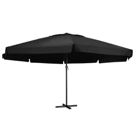 Gartenschirm mit schwarzem Aluminiummast 600 cm von , Sonnenschirme - Ref: Foro24-47376, Preis: 295,64 €, Rabatt: %