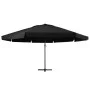 Garden umbrella with black aluminum pole 600 cm by , Umbrellas - Ref: Foro24-47376, Price: 259,64 €, Discount: %