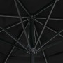Garden umbrella with black aluminum pole 600 cm by , Umbrellas - Ref: Foro24-47376, Price: 266,30 €, Discount: %