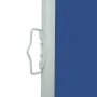 Einziehbare seitliche Gartenmarkise blau 140x500 cm von , Sonnenschirme - Ref: Foro24-48396, Preis: 116,08 €, Rabatt: %