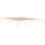 Solid white pine wood bed frame 140x190 cm by , Beds and slatted bases - Ref: Foro24-810346, Price: 105,94 €, Discount: %