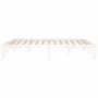 Massiver Bettrahmen aus weißem Kiefernholz, 140 x 190 cm von , Betten und Lattenroste - Ref: Foro24-810346, Preis: 104,60 €, ...