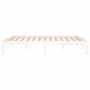 Solid white pine wood bed frame 140x190 cm by , Beds and slatted bases - Ref: Foro24-810346, Price: 105,94 €, Discount: %