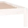 Massiver Bettrahmen aus weißem Kiefernholz, 140 x 190 cm von , Betten und Lattenroste - Ref: Foro24-810346, Preis: 104,60 €, ...