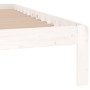 Solid white pine wood bed frame 140x190 cm by , Beds and slatted bases - Ref: Foro24-810346, Price: 105,94 €, Discount: %