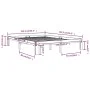 Massiver Bettrahmen aus weißem Kiefernholz, 140 x 190 cm von , Betten und Lattenroste - Ref: Foro24-810346, Preis: 104,60 €, ...