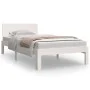 Estructura de cama individual madera maciza blanco 90x190 cm de , Camas y somieres - Ref: Foro24-810461, Precio: 113,67 €, De...