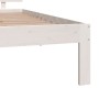 Weißer Einzelbettrahmen aus Massivholz, 90 x 190 cm von , Betten und Lattenroste - Ref: Foro24-810461, Preis: 115,51 €, Rabat...