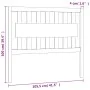 Cabecero de cama madera maciza de pino blanco 105,5x4x100 cm de , Cabeceros y pies de cama - Ref: Foro24-818556, Precio: 51,2...