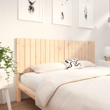 Cabecero de cama madera maciza de pino 185,5x4x100 cm de , Cabeceros y pies de cama - Ref: Foro24-818885, Precio: 78,03 €, De...