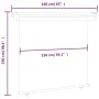 Cream side balcony awning 160x250 cm by , Umbrellas - Ref: Foro24-48431, Price: 79,10 €, Discount: %