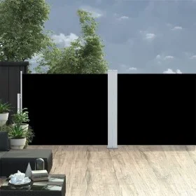 Black retractable side awning 140x1000 cm by , Umbrellas - Ref: Foro24-48484, Price: 76,48 €, Discount: %