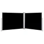 Schwarze einziehbare Seitenmarkise 140x1000 cm von , Sonnenschirme - Ref: Foro24-48484, Preis: 110,36 €, Rabatt: %