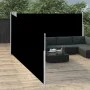 Schwarze einziehbare Seitenmarkise 140x1000 cm von , Sonnenschirme - Ref: Foro24-48484, Preis: 110,36 €, Rabatt: %