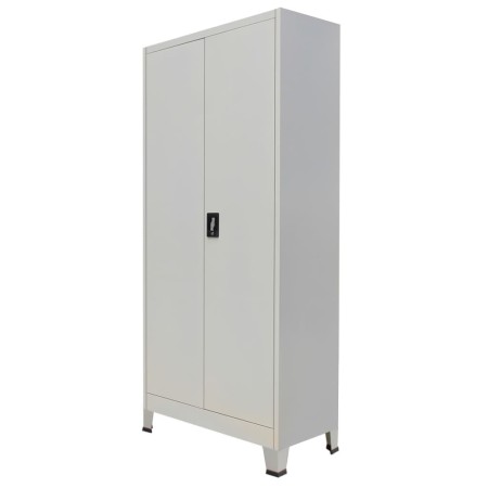 Büroschrank mit 2 Türen aus grauem Stahl 90x40x180 cm von vidaXL, Aktenschränke - Ref: Foro24-20152, Preis: 338,75 €, Rabatt: %