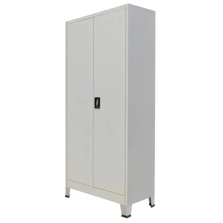 Office cabinet with 2 doors gray steel 90x40x180 cm by vidaXL, Filing cabinets - Ref: Foro24-20152, Price: 332,34 €, Discount: %