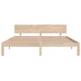 Solid wood bed frame 180x200 cm by , Beds and slatted bases - Ref: Foro24-810510, Price: 140,12 €, Discount: %