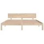 Solid wood bed frame 180x200 cm by , Beds and slatted bases - Ref: Foro24-810510, Price: 135,88 €, Discount: %
