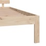 Solid wood bed frame 180x200 cm by , Beds and slatted bases - Ref: Foro24-810510, Price: 140,12 €, Discount: %