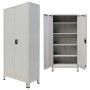 Büroschrank mit 2 Türen aus grauem Stahl 90x40x180 cm von vidaXL, Aktenschränke - Ref: Foro24-20152, Preis: 338,75 €, Rabatt: %