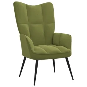 Sillón de relax de terciopelo verde claro by , Armchairs - Ref: Foro24-328076, Price: 101,06 €, Discount: %