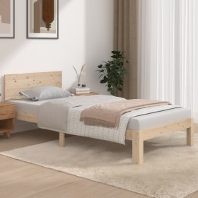 Bettrahmen aus Massivholz 90x190 cm von , Betten und Lattenroste - Ref: Foro24-810460, Preis: 88,03 €, Rabatt: %