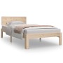 Estructura de cama madera maciza 90x190 cm de , Camas y somieres - Ref: Foro24-810460, Precio: 87,95 €, Descuento: %