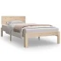 Estructura de cama madera maciza 90x190 cm de , Camas y somieres - Ref: Foro24-810460, Precio: 86,48 €, Descuento: %