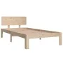 Estructura de cama madera maciza 90x190 cm de , Camas y somieres - Ref: Foro24-810460, Precio: 86,48 €, Descuento: %