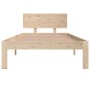 Estructura de cama madera maciza 90x190 cm de , Camas y somieres - Ref: Foro24-810460, Precio: 87,95 €, Descuento: %