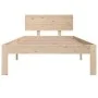 Estructura de cama madera maciza 90x190 cm de , Camas y somieres - Ref: Foro24-810460, Precio: 86,48 €, Descuento: %